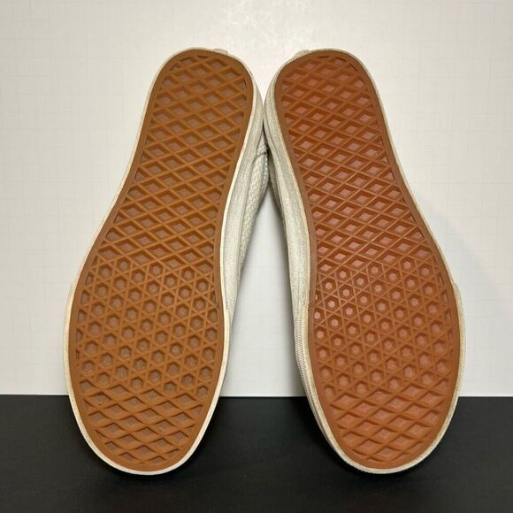 Womens VANS Old Skool Beige White Low Top Shoes / Size 7.5 - Picture 7 of 9